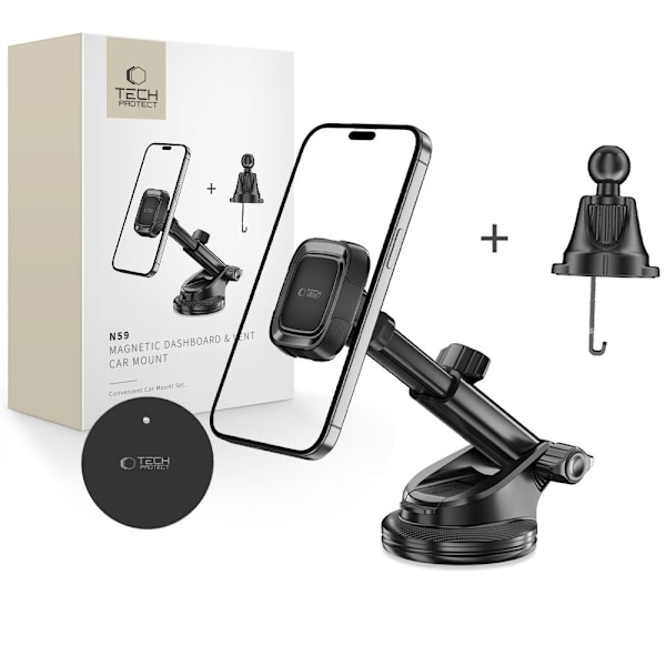 Tech-Protect Magnetisk Mobilhållare Instrumentbräda / Ventil