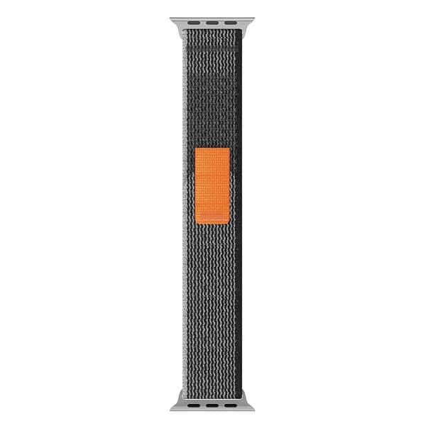 Apple Watch 38/40/41/42 mm Armband Nylon Trail Loop Svart/Grå