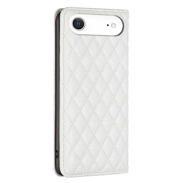 BINFEN iPhone Air Fodral Diamond Flip Läder Vit