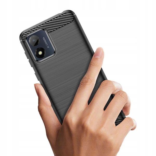 Tech-Protect Motorola Moto E13 Skal Borstad Stål Textur Svart