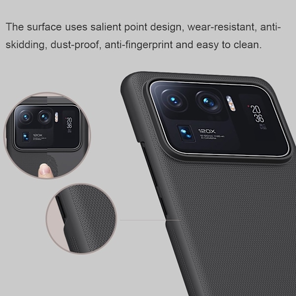 Xiaomi Mi 11 Ultra - NILLKIN Frosted Shield Skal - Svart Svart