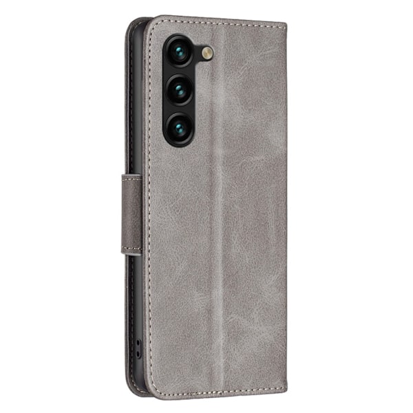 Galaxy S25 Plus / S24 Plus Fodral Solid Shark Läder Grå