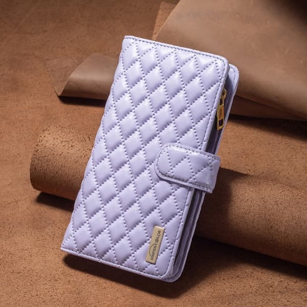 BINFEN iPhone 15 Plus Fodral Diamond Multifunktionell Lila