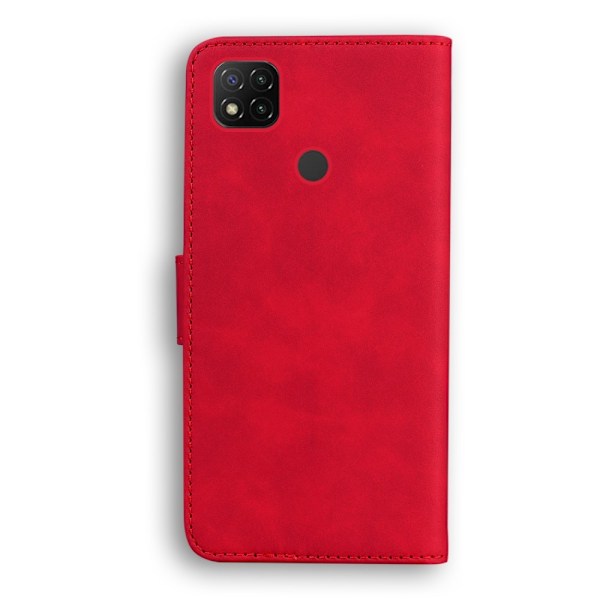 Xiaomi Redmi 9C Fodral Läder Röd