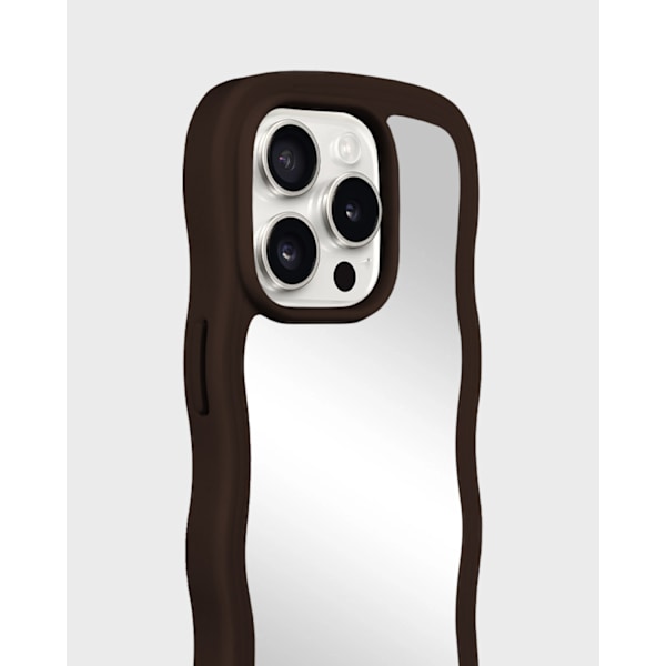 holdit iPhone 15 Pro Skal Wavy Chocolate/Mirror