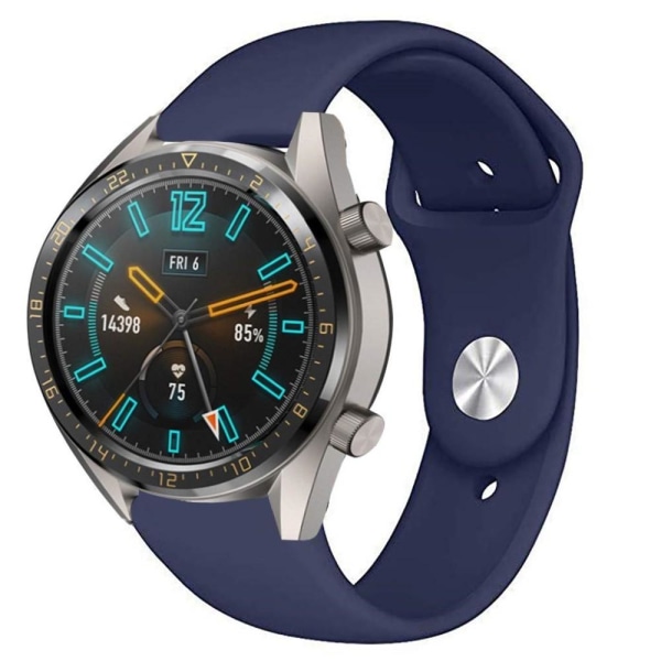 Silikon Armband För Smartwatch - Mörk Blå (22 mm) DarkBlue Mörk Blå