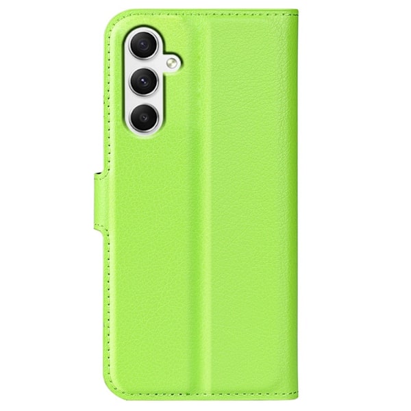 Samsung Galaxy A35 5G Fodral Läder Litchi Grön