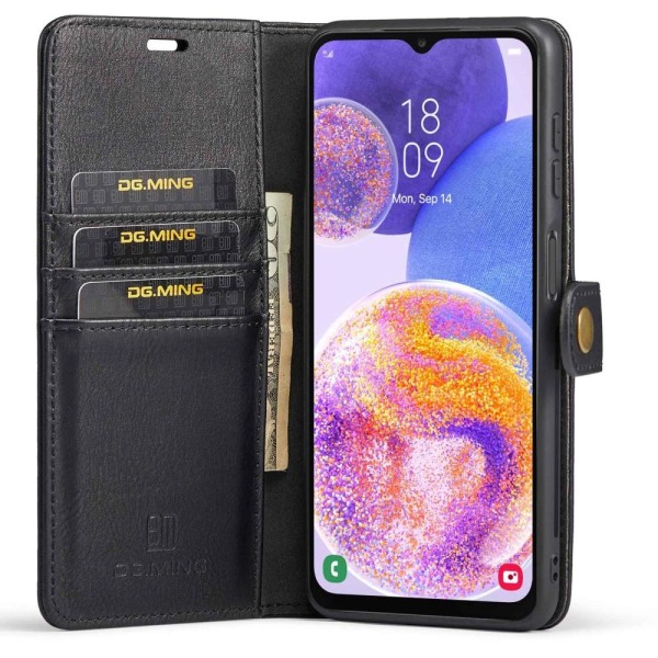 DG.MING Samsung Galaxy A23 5G 2in1 Magnet Fodral / Skal Svart