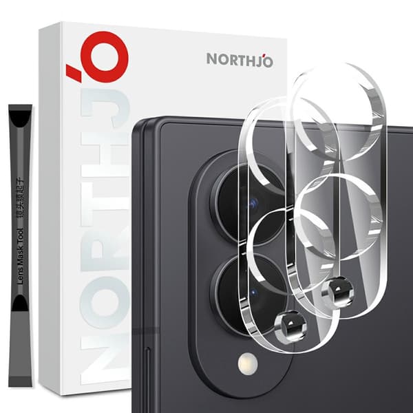 NORTHJO Samsung Galaxy Z Fold 8 2-PACK Linsskydd Härdat Glas