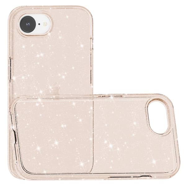 iPhone 17e / 16e Skal Glitter Shockproof Guld