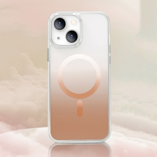 iPhone 14 Skal MagSafe Fade Design Rosa