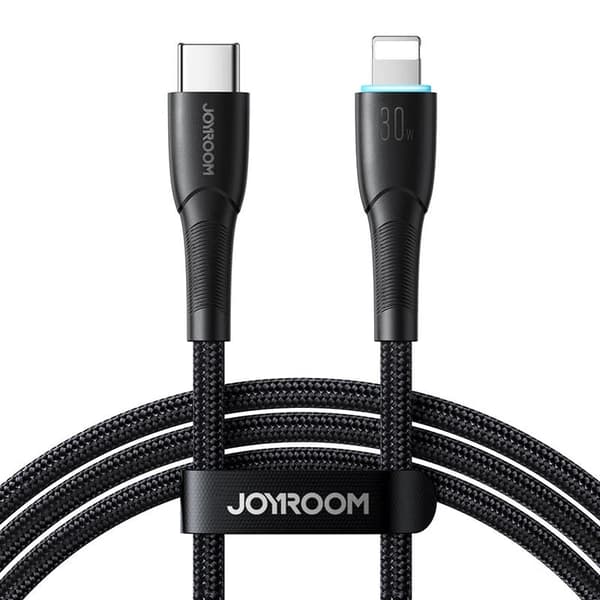 Joyroom 25 cm 20W USB-C - Lightning Laddningskabel Svart