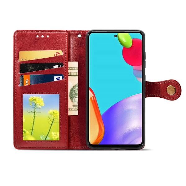 Samsung Galaxy A72 - Solid Plånboksfodral - Röd Red Röd