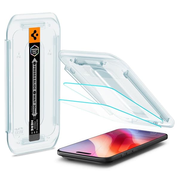 Spigen iPhone Air 2-PACK GLAS.tR "Ez Fit" Skärmskydd