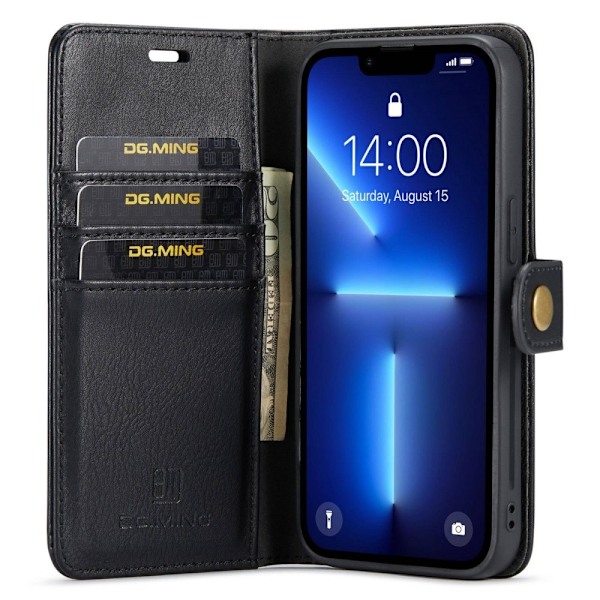DG.MING iPhone 15 Pro 2in1 Magnet Fodral / Skal Svart