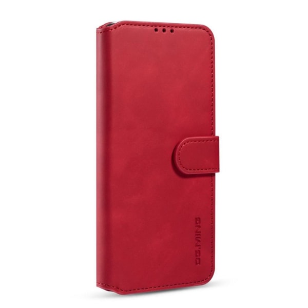 Samsung Galaxy A72 - DG.MING Retro Läder Fodral - Röd Red Röd