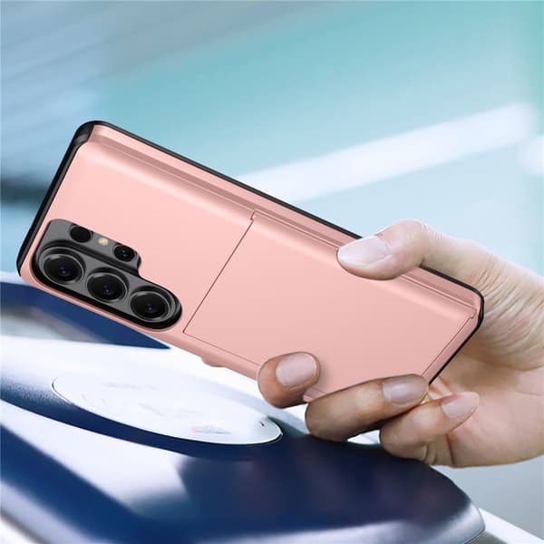 Samsung Galaxy S26 Ultra Skal Hybrid Med Kortfack Blå