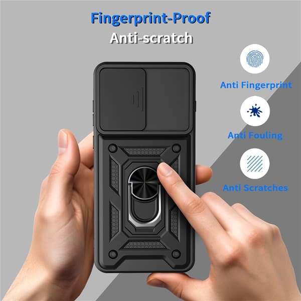OnePlus 15R Skal CamShield Ring Hybrid Silver