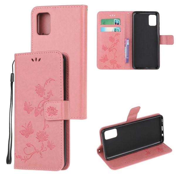 Samsung A52 / A52s - Fodral Med Tryck - Ljus Rosa Pink Rosa