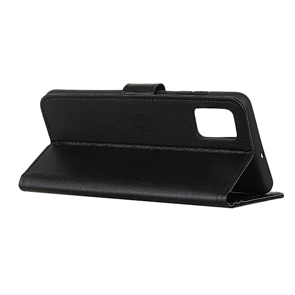 Huawei P Smart (2021) - Litchi Plånboksfodral - Svart Black Svart