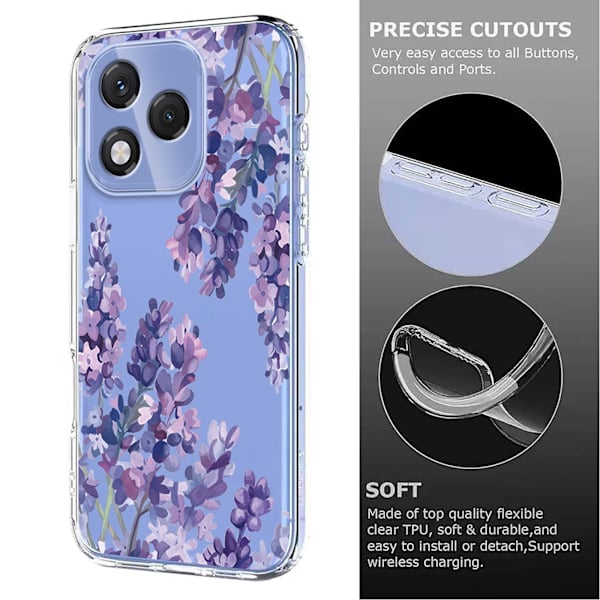 Honor 400 Lite Skal Med Tryck Blommor