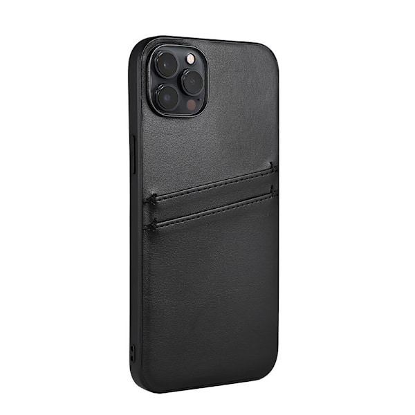 Buffalo iPhone 14 Plus Skal Läder Med 2 Kortfack Svart