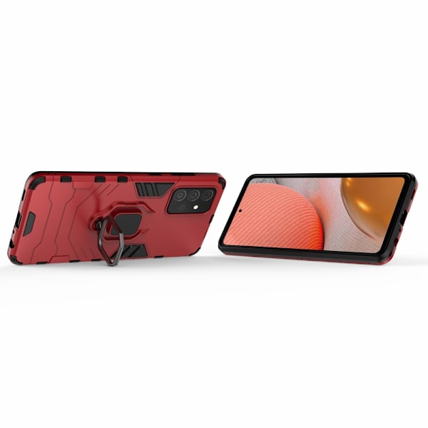 Samsung Galaxy A72 - Hybrid Ring Skal - Röd Red Röd