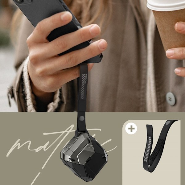 Supcase AirPods 4 Skal Matrix Svart