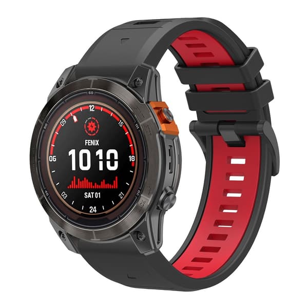 Garmin Fenix 22 mm Armband Quick Release Silikon Svart