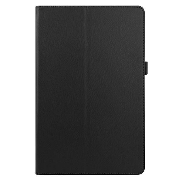 Samsung Galaxy Tab A7 10.4 Fodral Litchi Läder Svart Black Svart