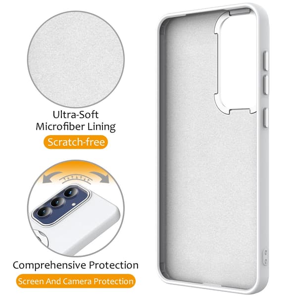 Samsung Galaxy A18/A17/A26 Skal MagSafe Kickstand Hybrid Vit
