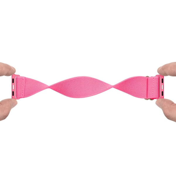Nylon Armband Justerbart Apple Watch 42/44/45/49 mm Rosa Pink Rosa