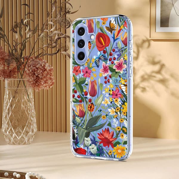 Samsung Galaxy A57 5G Skal Med Tryck Blommor