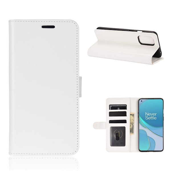 OnePlus 8T / 8T+  - Crazy Horse Fodral - Vit White Vit