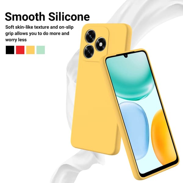 Honor X5c Plus Skal Liquid Silikon Gul