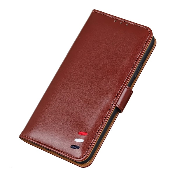 Xiaomi Mi 11i - Tri-Color Läder Fodral - Brun Brun