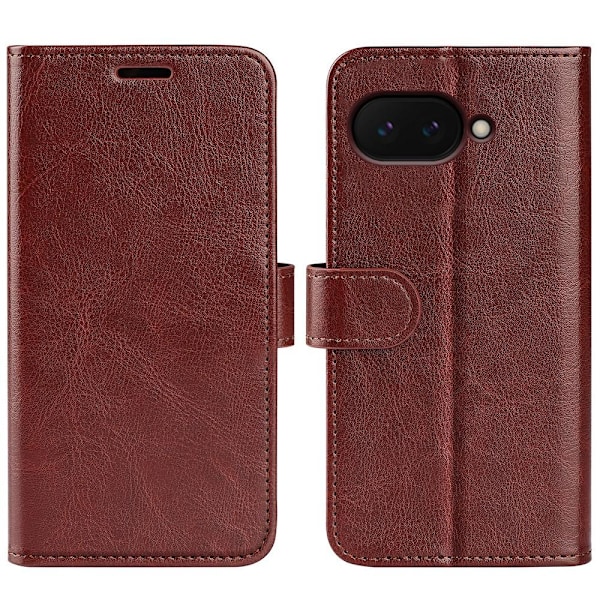 Google Pixel 9a Fodral Crazy Horse Läder Brun