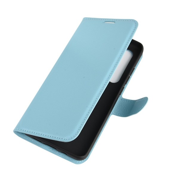 Xiaomi Mi Note 10 Lite - Litchi Plånboksfodral - Ljus Blå LightBlue Ljus Blå