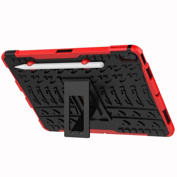 iPad Air 2020/2022 Skal Rugged Kickstand Armor Röd Red Röd