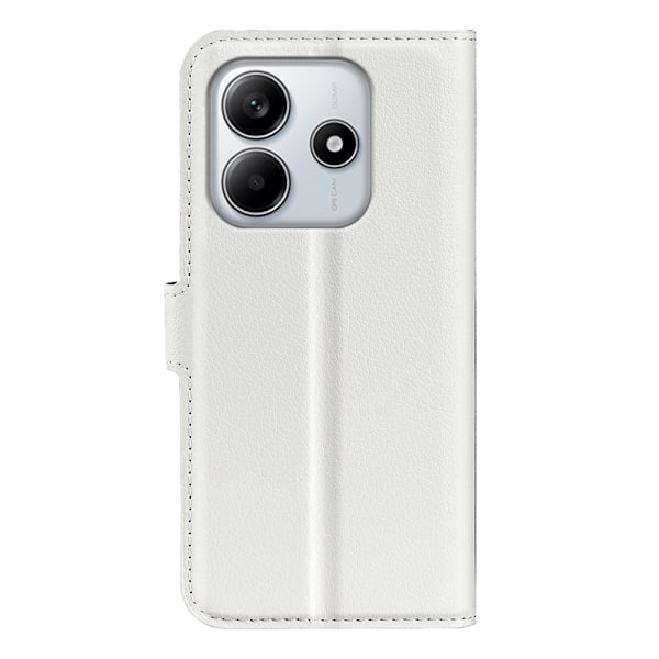 Xiaomi Redmi Note 14 4G Fodral Litchi Läder Vit