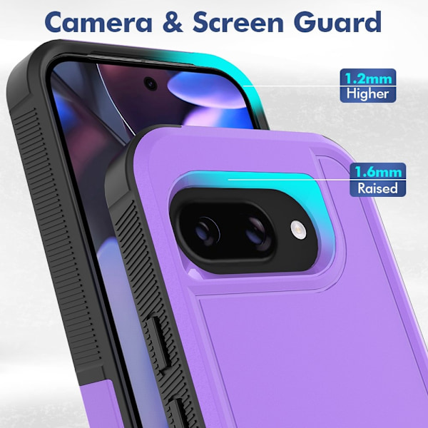 Google Pixel 9a Skal Extreme Shockproof Hybrid Lila