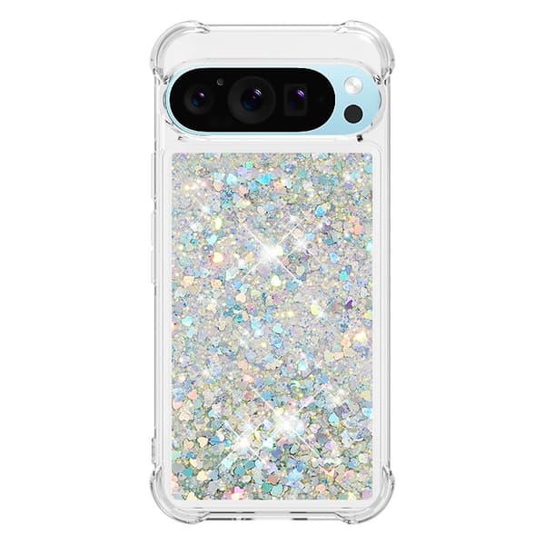 Google Pixel 10 / 10 Pro Skal Glitter Quicksand Silver