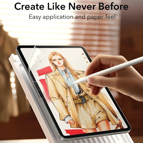 ESR iPad Pro 13 2024 Skärmskydd 2-PACK Paper Feel