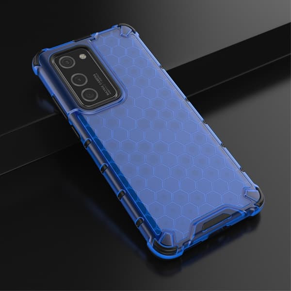 Huawei P40 Pro - Armor Honeycomb Textur - Blå Blue Blå