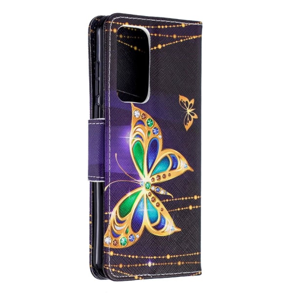 Huawei P40 - Plånboksfodral - Guld Fjärilar