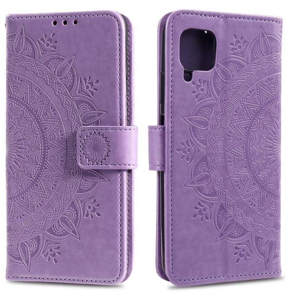 Samsung Galaxy A42 - Mandala Läder Fodral - Lila Purple Lila