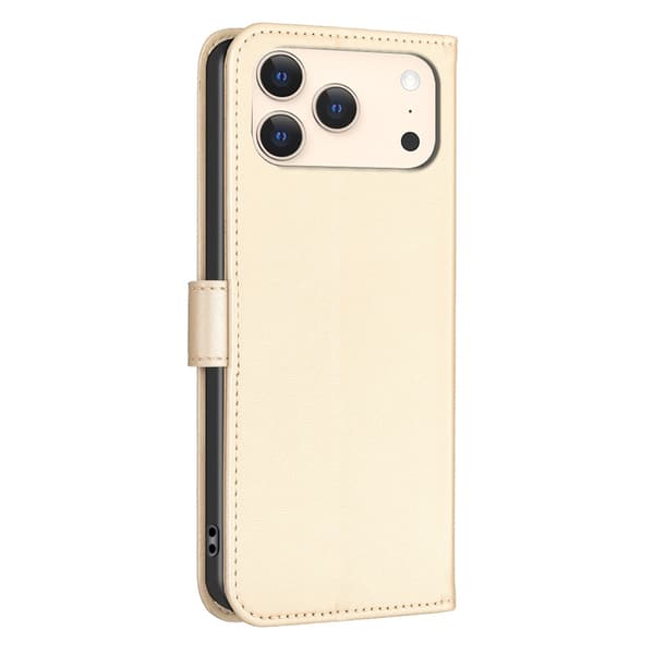 iPhone 17 Pro Max Fodral Med Blommigt Tryck Guld