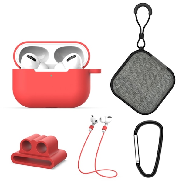 Komplett paket för dina AirPods Pro - Röd Red Röd