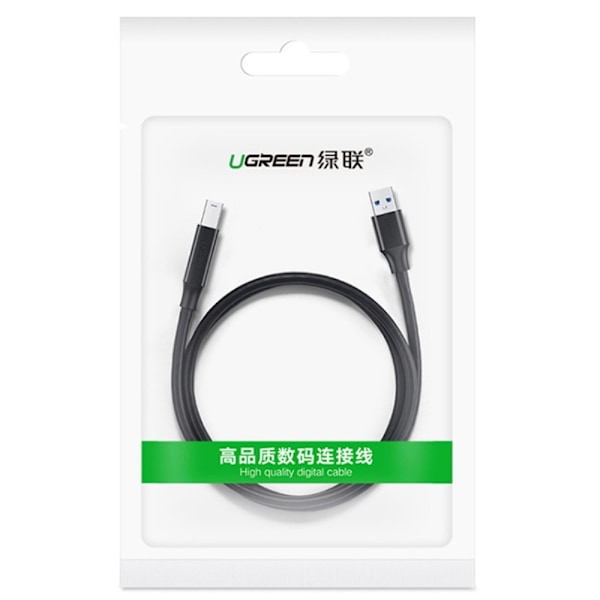 UGREEN 1m 5Gbps USB 3.0 Kabel USB-A - 9 pin USB-B Svart