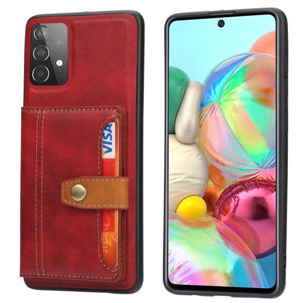 Samsung Galaxy A72 - Skal Med Plånboksfunktion - Röd Red Röd